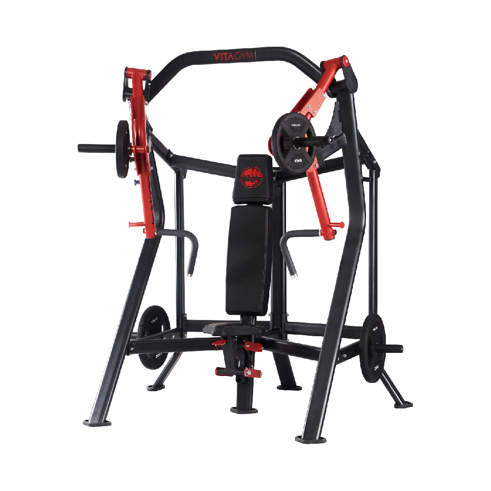 上轴点坐姿推胸训练器