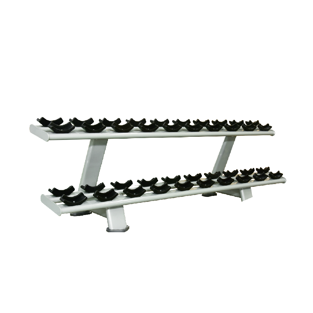 双层十付位哑铃架